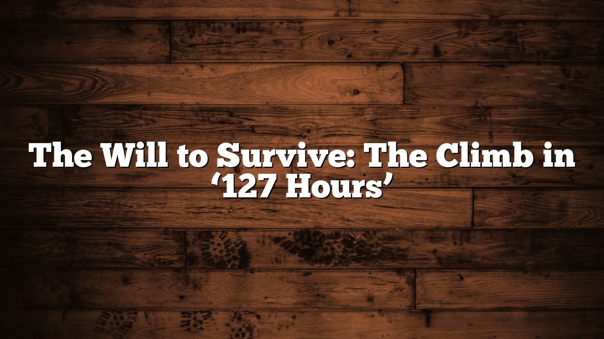 The Will to Survive: The Climb in ‘127 Hours’